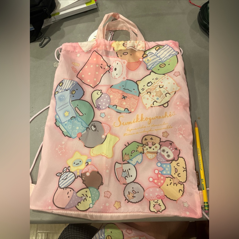 Sumikko Gurashi Drawstring Bag from Japan